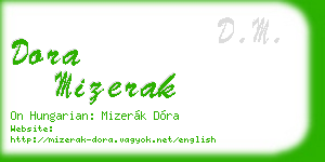dora mizerak business card